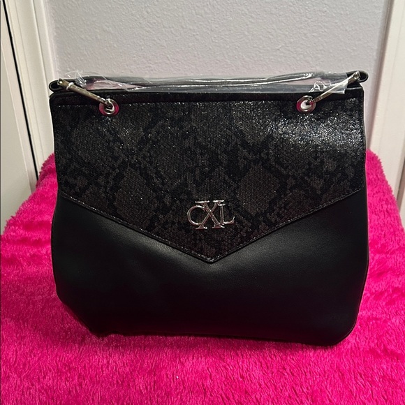 Christian Lacroix Black and Gray Shoulder Bag - Picture 2 of 6